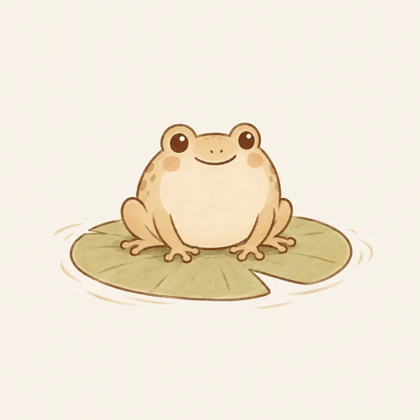 「かえるのうた」のイメージイラスト